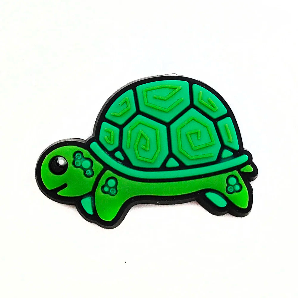 1 pièce de breloques de chaussures en forme d'escargot, de tortue, de poisson, accessoires pour sandales, épingles, décoration de cadeaux pour filles et enfants