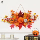 Decoración de Halloween, hoja de arce, calabaza, colgante decorativo, festival de la cosecha, accesorios para colgar en la pared, decoración de otoño