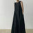2022 Minimalist Chic Loose Swing Sleeveless Mid-length Casual Cotton Linen Long Dress  Round Neck High Waist Women Runway Dress - Lootquake