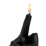 Vela perfumada con forma de dedo medio, divertida estatua de vela, decoración de escritorio, vela con gesto de la mano para el hogar y el dormitorio.