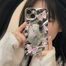 Aesthetic Butterfly Cover Wavy Pattern Mirror Phone Case