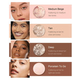 7 Colors Baked Duo Matte Finishing Powder Foundation Compact Waterproof Long Lasting Full Coverage Makeup Base Smooth Skin