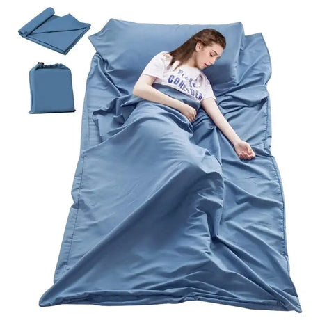 Breathable Portable Sleeping Bag Liner Sleeping Bag Tourism Mat Camping Outdoor Sleeping Bag Set Hotel Room Liner Anti-dirty - Lootquake