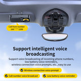 Bluetooth5.4 Car Speaker Handsfree Car Kit Sun Visor Clip Wireless Audio Receiver Noise Cancelling Speakerphone MP3 Music Player