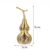 Gourd Craft Shui Feng Decor Statue Chinese Ornament Wealth Figurine Hu Lu Fengshui Desktop Lucky Sculpture