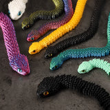 Snake Sculpture Articulated Snake Decor Articulated Animals Figurine with Movable Joints 3D Printed Model Home Desktop Ornament