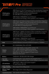 Consola de juegos portátil OneXPlayer OneXFly F1 Pro AMD 8840U AI 9 365 HX 370 OLED de 144 Hz y 7 pulgadas, Steam Play, Windows 11
