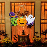 7PCS/set Halloween Party Decors Pumpkin Ghost Bat Door Hanging Pendents Happy Festival  Decorations for Home
