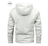 Winter Men's Warm Padded Jackets Fashion Men Fleece Lined Thermal Hooded Coats Men Mountain Ski Windbreaker Jackets Clothing - Lootquake