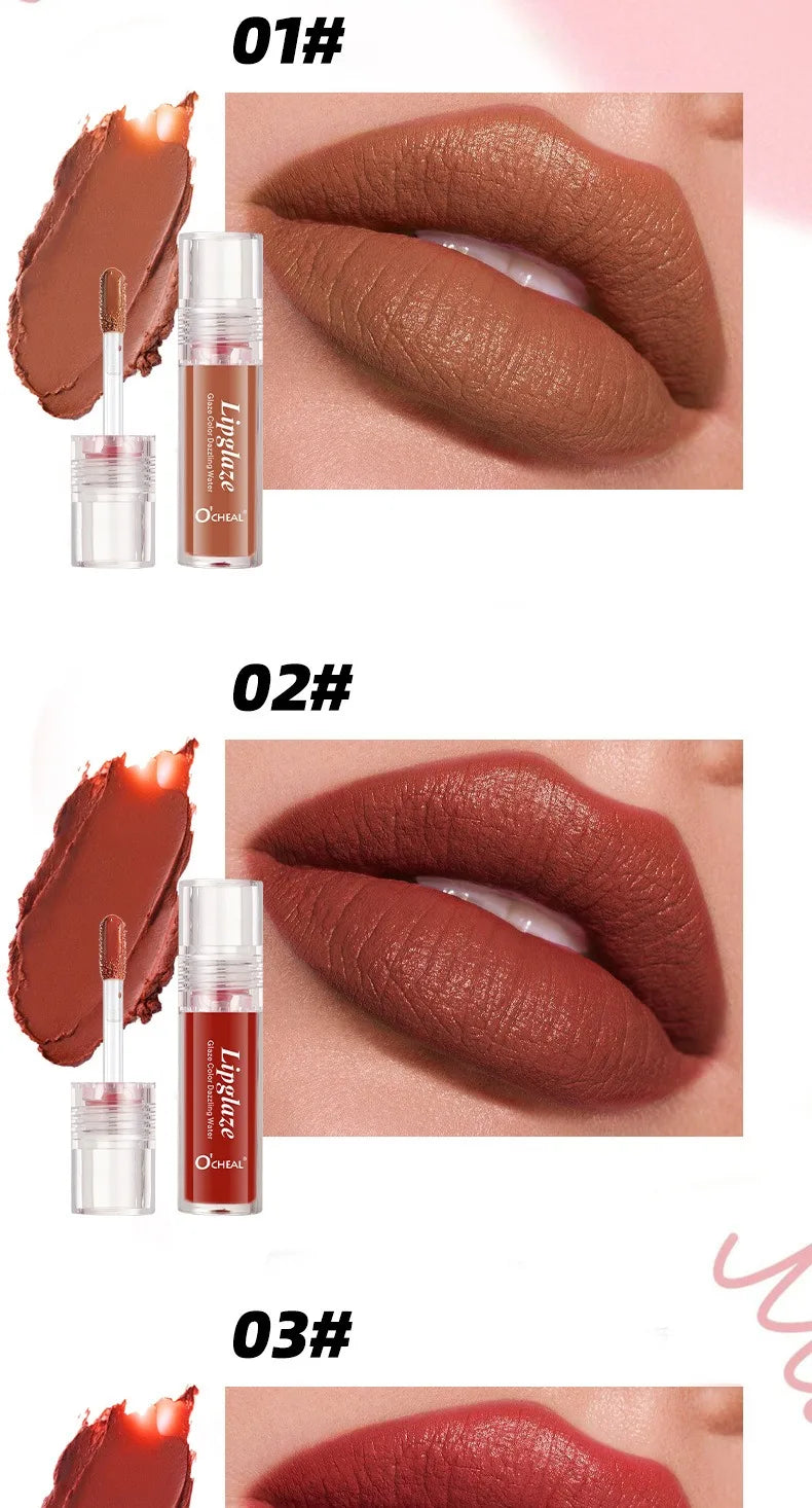 4 PCS Lipstick Set Moisturizing Breathable Glossy Non-Sticky Long-Lasting Full-Look Lips Light Durable Lip Gloss