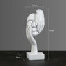 Estatua abstracta de resina, adornos de escritorio, esculturas, figuras, rostro, personaje nórdico, luz, arte de lujo, artesanías, decoración de oficina y hogar.