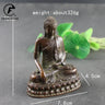 Estatua antigua de Buda Shakyamuni de cobre, hecha a mano en latón, escultura budista, figuritas hindúes de Feng Shui, meditación, decoración del hogar.