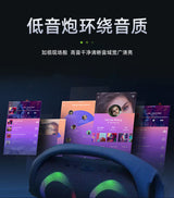 High power bluetooth speaker portable RGB colorful light waterproof wireless subwoofer 360 stereo surround TWS FM boombox