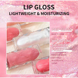 Glitter Lip Gloss Plumping Lips Glaze Mirror Flash Glossy Lipstick For Women Sexy Long Lasting Waterproof Diamond Lips Makeup