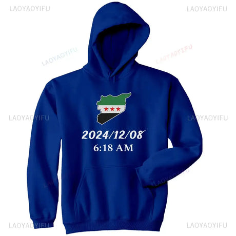 Damascus Syria Classic Hoodie 2025 Women Men Harajuku Aesthetic Hoodies Autumn Winter Clothes Pullover Sweatshirt Vintage Tops - Lootquake
