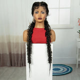 38" Knotless Twist Cornrow Braids Wig | Full Lace | Baby Hair