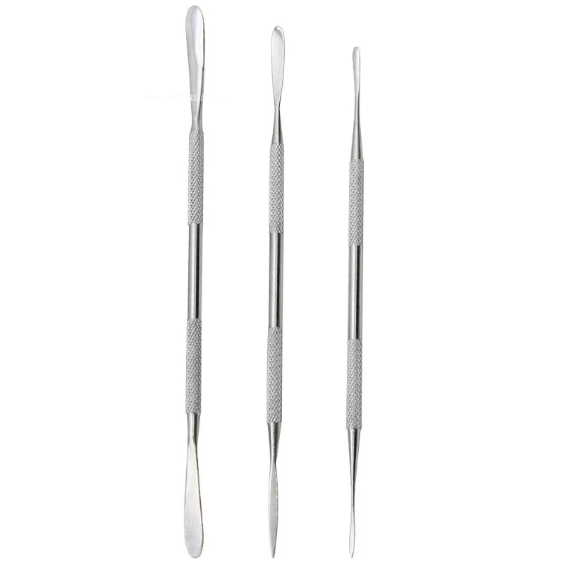 Clay Sculpture Double Head Eye Cutter/Handmade DIY Stone Sculpture Polymer Clay Spatula Carving Stainless Steel Tool Scraper