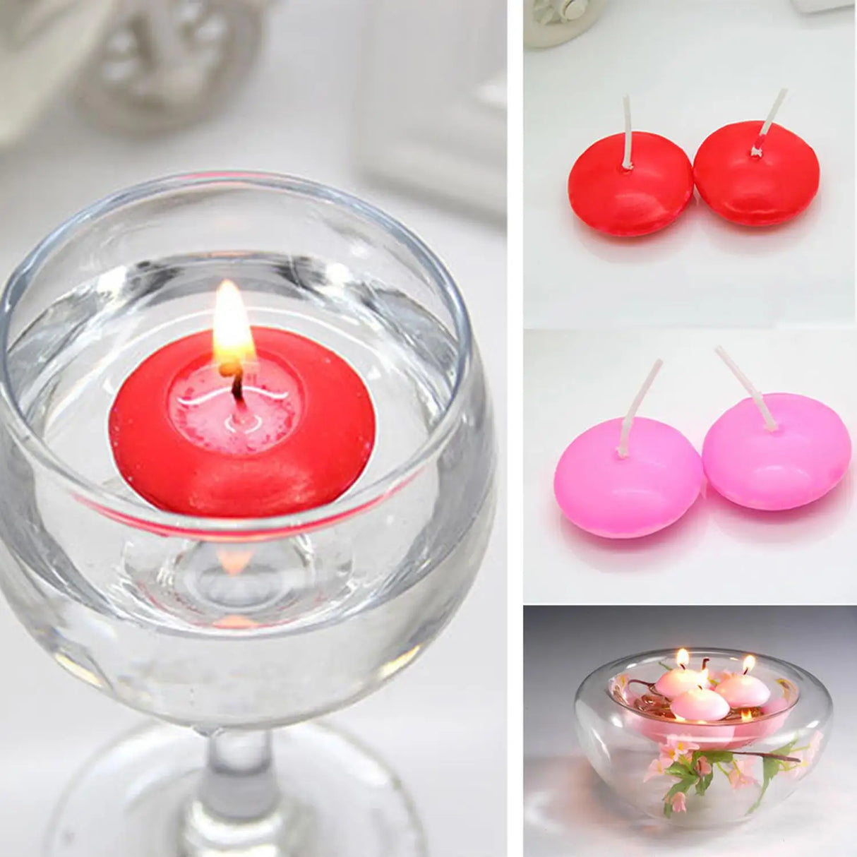 Bougie flottante sphérique sans fumée, décoration d'intérieur, fournitures de fête, mariage, Saint-Valentin