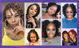 Bob Spring Twist Crochet Hair | Pre-Twisted Passion Twists | Pre-Looped Braids | 6-8 Inch | 20 Strands/Pack