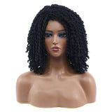 10" Short Dreadlock Wig | Afro Curly Twist | Faux Locs Braids | Heat Resistant | Black Women