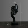 Estatua abstracta de resina, adornos de escritorio, esculturas, figuras, rostro, personaje nórdico, luz, arte de lujo, artesanías, decoración de oficina y hogar.