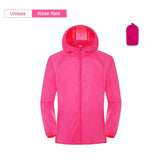 Chaqueta impermeable de camping para hombre y mujer, cortavientos, impermeable, para senderismo y escalada, con protección solar.