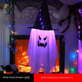 Décoration d'Halloween à suspendre, citrouille lumineuse, magicien, déguisement pour enfants, accessoires de fête effrayants, vitrine européenne, décoration de vacances