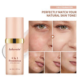 White Liquid Foundation Color Changing Foundation High Coverage SPF30 Sunscreen Concealer CC Cream Korean Makeup Base Cosmetic