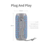Bluetooth Speaker T&G TG117 Portable TWS Sound Box Waterproof Loudspeaker Outdoor Stereo Surround Speakers Support TF FM Radio