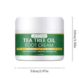 Crema hidratante para pies, para pies y talones secos. Crema calmante para pies secos y agrietados con urea y aceite de árbol de té.