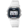 SKMEI Transparent TPU Strap Ladies Wristwatch Shockproof Back Light Display Stopwatch Digital Watches Women 2056 reloj mujer - Lootquake