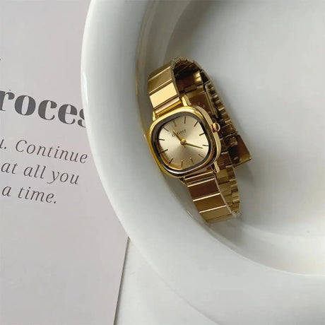 2024 Hot Brand Stainless Steel Strap Watch Women Luxury Gift Quartz Wristwatch Student Fashion Simple Square Quartz Watches - Lootquake