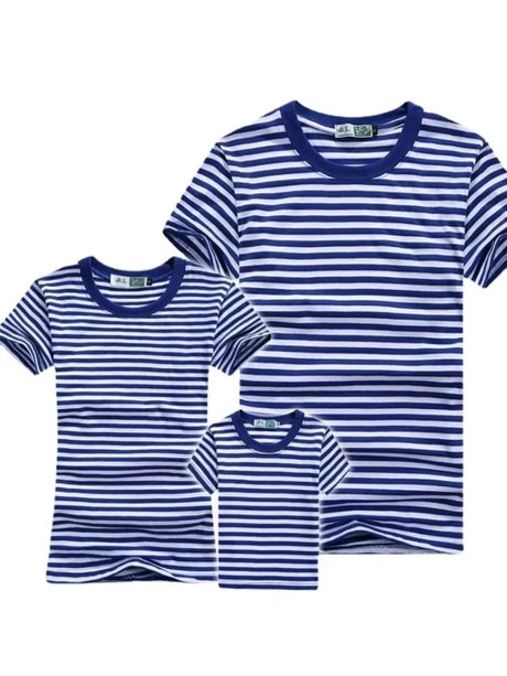Russian Naval Telnyashka Marine Submarine Force Family Set Sailor's Striped Shirt Family Matching Parent-child Clothing T-Shirt - Lootquake