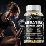 Creatine Monohydrate - Build Muscle, Improve Athletic Performance, Improve Energy Endurance and Promote Recovery - 120 Capsules