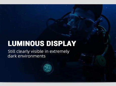 Men Dive Computer Watch Waterproof 100M Smart Digital Free Diving Watches Barometer Compass Temperature Clock - Lootquake