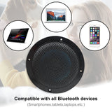 Herdio 2PCS 4 Inch Ceiling Bluetooth Speaker Kit Water Resistant 160W Marine Speakers For Bathroom Kitchen Home Outdoor Camper