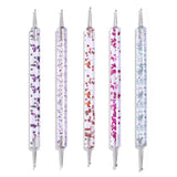 7/9/11/15/25MM Nail Liner Brush Set UV Gel Nail Brushes Kits 5pcs French Stripe Line Painting Drawing Flower Pen Manicure Tools