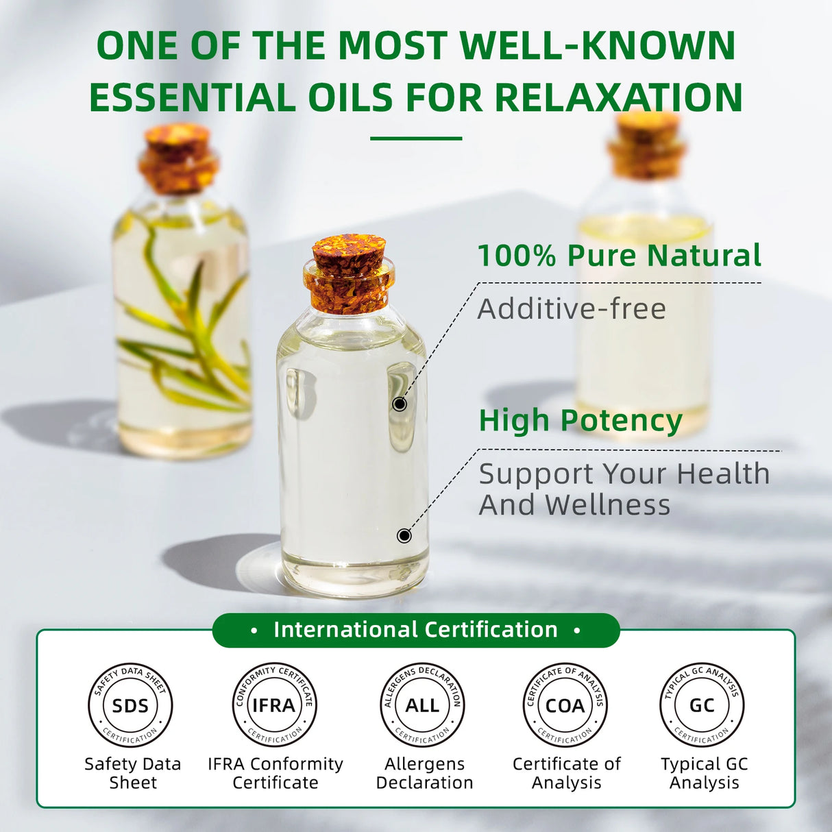 Huiles essentielles de camomille 100 ml, huile florale 100 % pure pour diffuseur, humidificateur, massage, Saint-Valentin, cadeaux pour les mères et les pères
