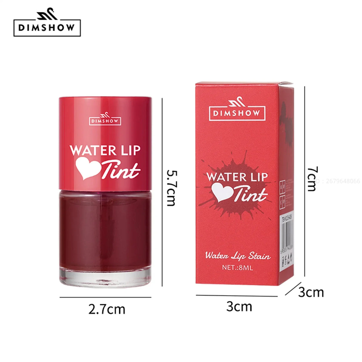 Liquid Lipstick Facial Rouge Big Eye Eyeliner 2-IN-1 Multipurpose Makeup Long-lasting Moisturizing Matte Non-stick Lip Gloss