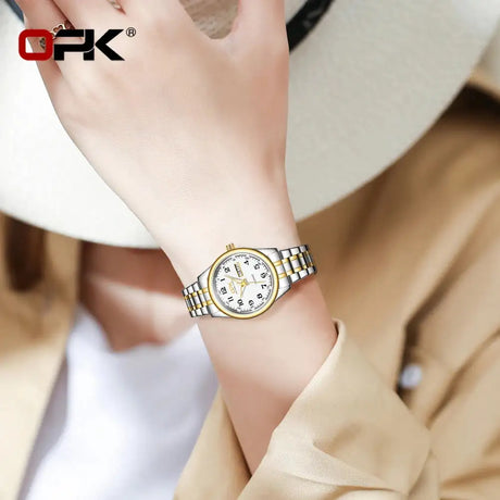 OPK 8110 Watch For Women Quartz Watch Waterproof Classic Luxury Brand Ladies Watch Stainless Steel Strap Watches Reloj Mujer - Lootquake