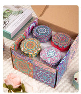 Velas aromáticas de osmanthus y gardenia con pétalos. Pequeñas velas aromáticas románticas para cumpleaños de niñas. Aromaterapia para el hogar.