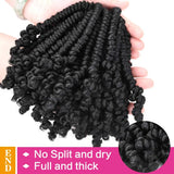 Bob Spring Twist Crochet Hair | Pre-Twisted Passion Twists | Pre-Looped Braids | 6-8 Inch | 20 Strands/Pack