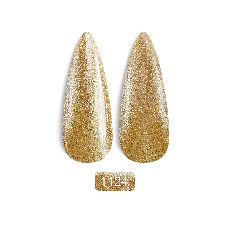 Rainbow Ghini Ultra Shiny Glitter Gel Nail Polish Semi-permanent Gellack UV Varnish Gold Silver Metal Gel Nail Art Wholesale Top