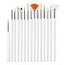 7/9/11/15/25MM Nail Liner Brush Set UV Gel Nail Brushes Kits 5pcs French Stripe Line Painting Drawing Flower Pen Manicure Tools