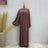Plain Abaya Muslim Long Dress Women Balloon Sleeve Casual Islamic Clothing Dubai Turkish Modesty Kaftan Ramadan Eid - Lootquake