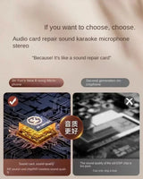 Machine de karaoké Bluetooth K12, système de haut-parleurs PA portable 5.3 avec 1 à 2 microphones sans fil, chant familial à domicile, cadeaux pour enfants