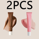 Summer Friday's Vanilla Beige Lip Balm Moisturizing Transparent Lipstick Set Lip Makeupv Smooth Soft Tube Mirror Lip Gloss