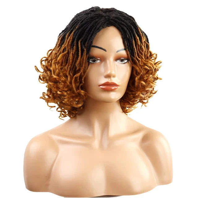 10" Ombre Dreadlock Wig | Sister Locs | Faux Locs Crochet Braids | Synthetic Twist Hair