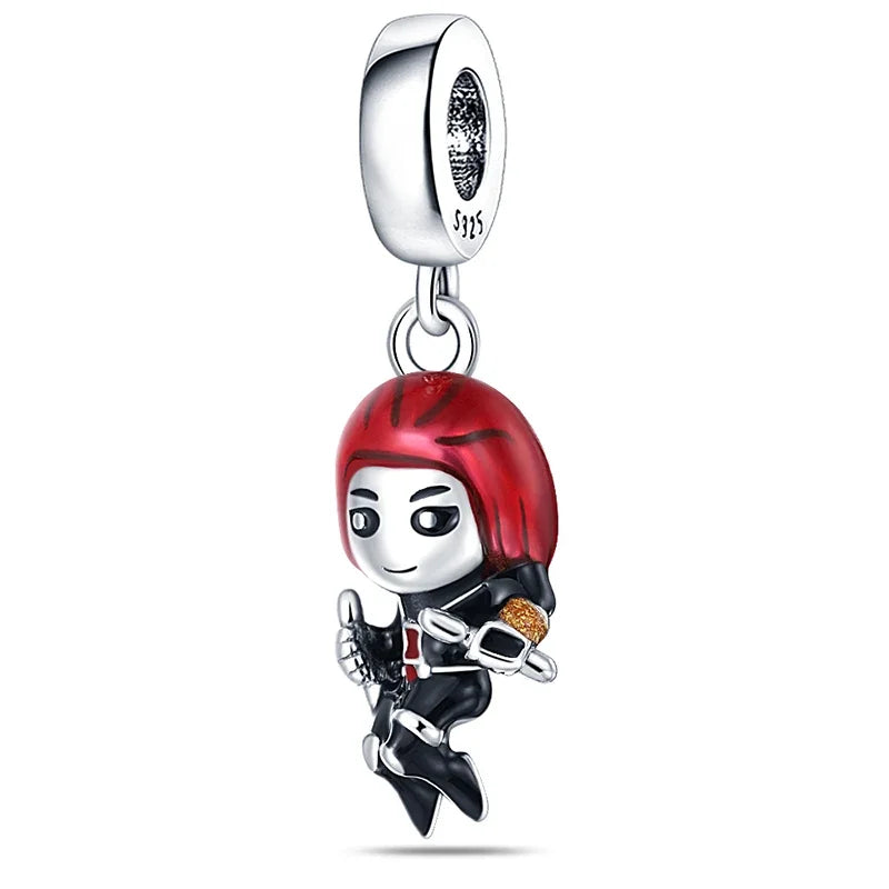 MINISO Charms de plata de ley 925 para pulseras originales de Harry Potter de 3 mm, colgantes para mujer, joyería DIY, regalos