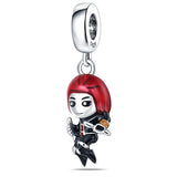 MINISO Charms de plata de ley 925 para pulseras originales de Harry Potter de 3 mm, colgantes para mujer, joyería DIY, regalos